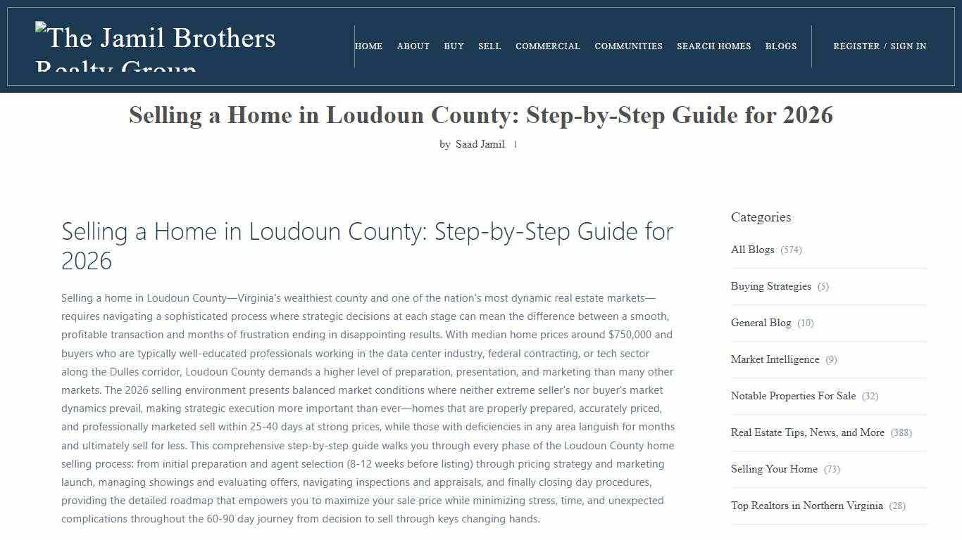 Selling a Home in Loudoun County: 2026 Step-by-Step Guide